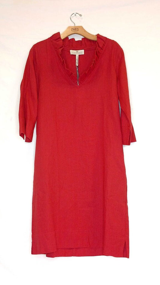 Crown Linen Designs Linen Mid-Length Dress