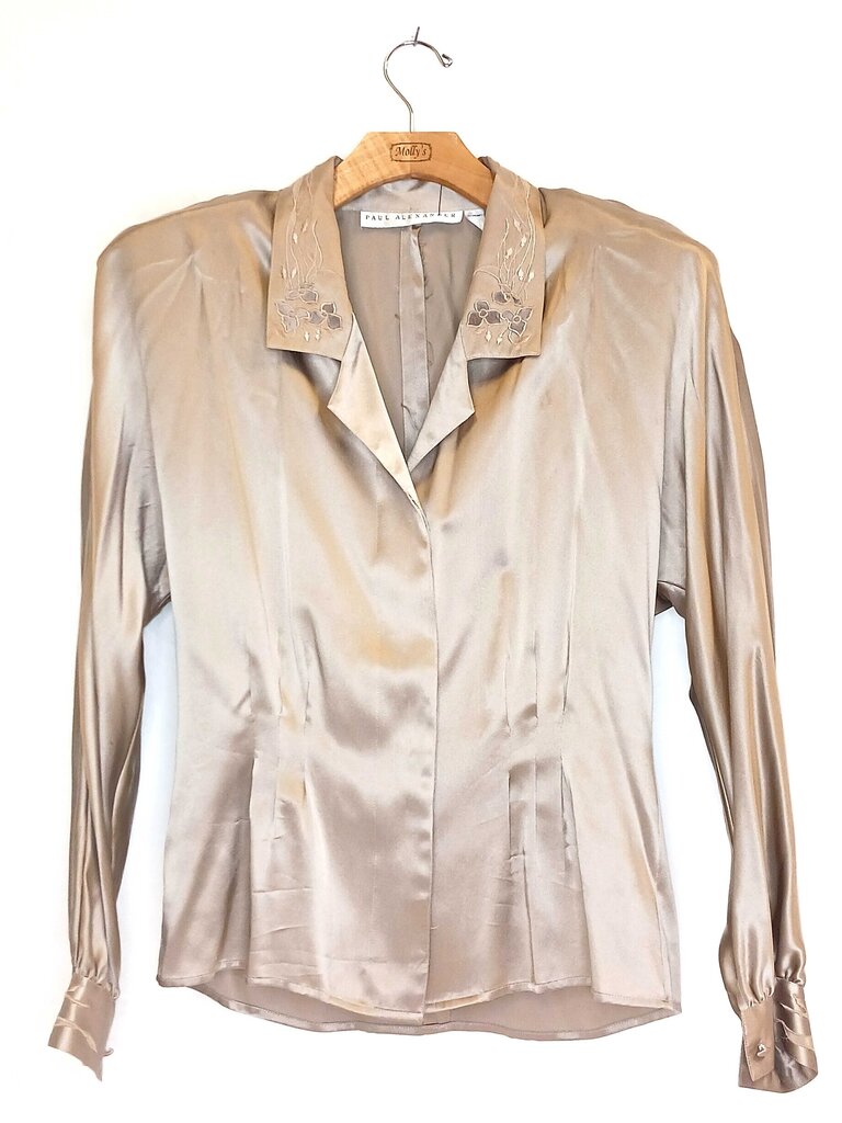 Paul Alexander Silk Button Up Top