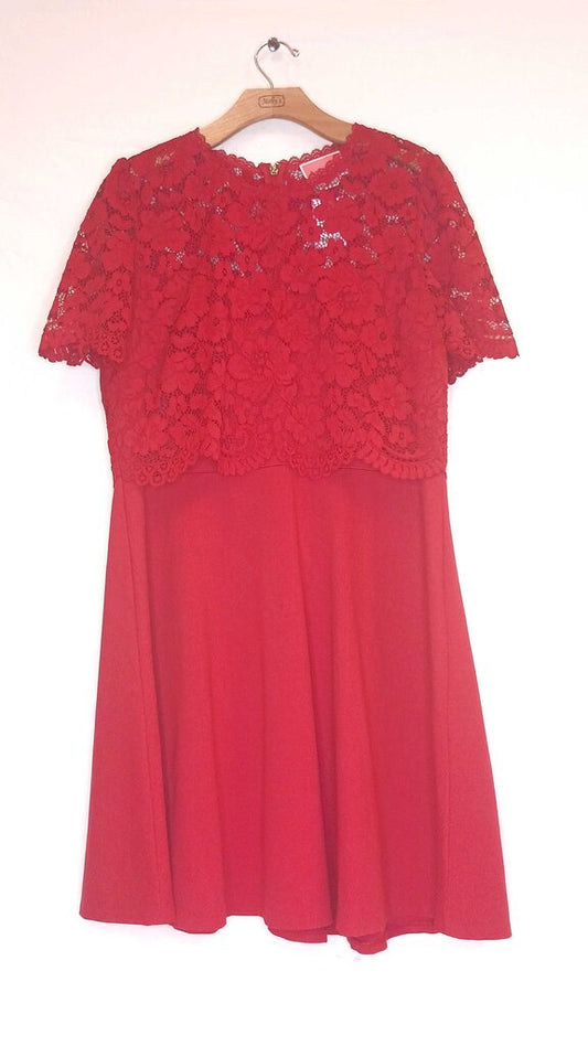 Kate Spade Floral Lace Top Mid Length Dress