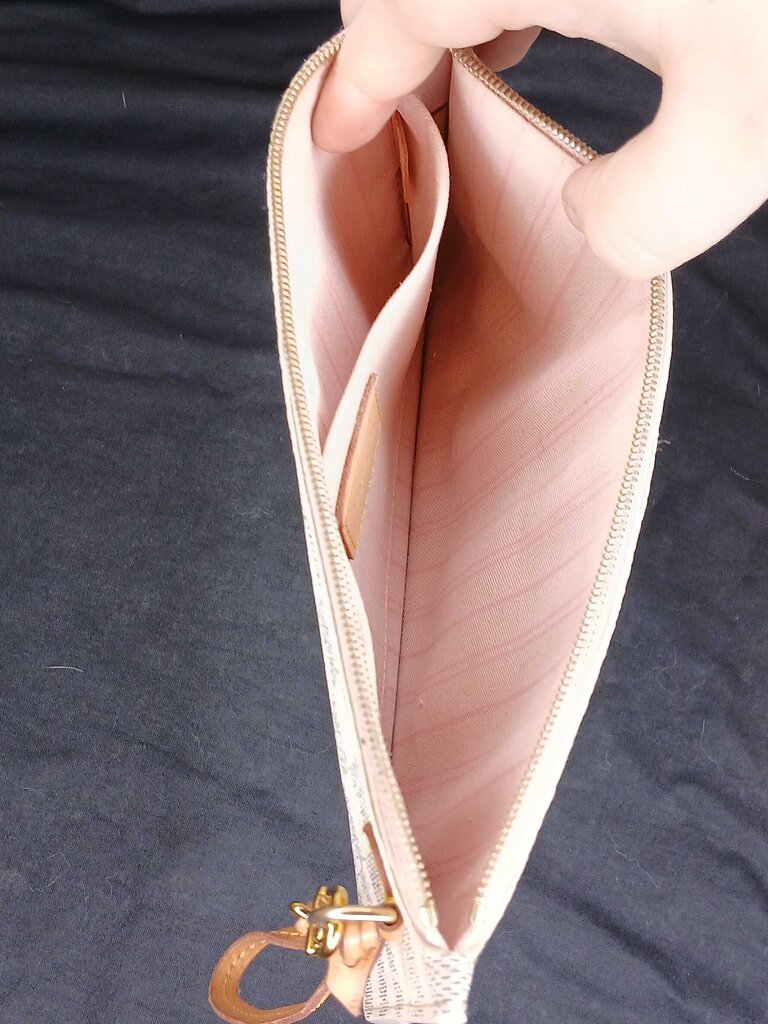 Louis Vuitton B+ Grade Damier Azur Neverfull MM Pochette Pouch