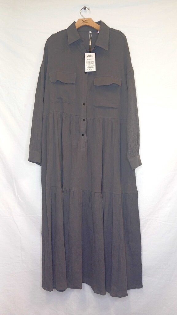 Modesees Cotton and Linen Blend Maxi Dress