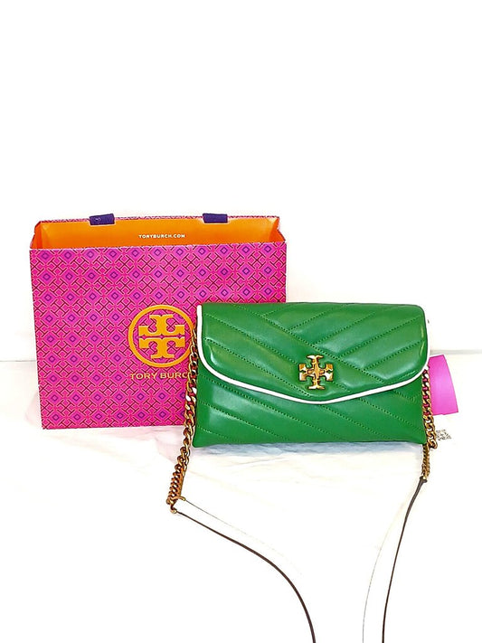 Tory Burch Kira Chevron Pop Edge Chain Wallet EXCLUSIVE HTF