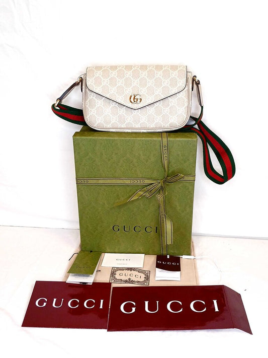 Gucci Envelope Flap Ophidia Pochette Crossbody
