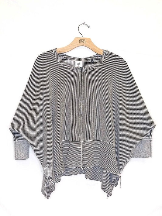 Cabi Stripped Zip Up Jacket