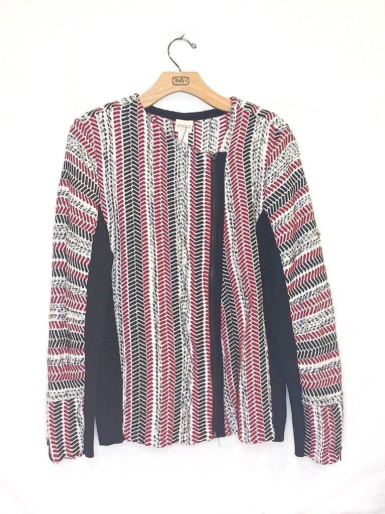 Chicos Zip Up Sweater Jacket