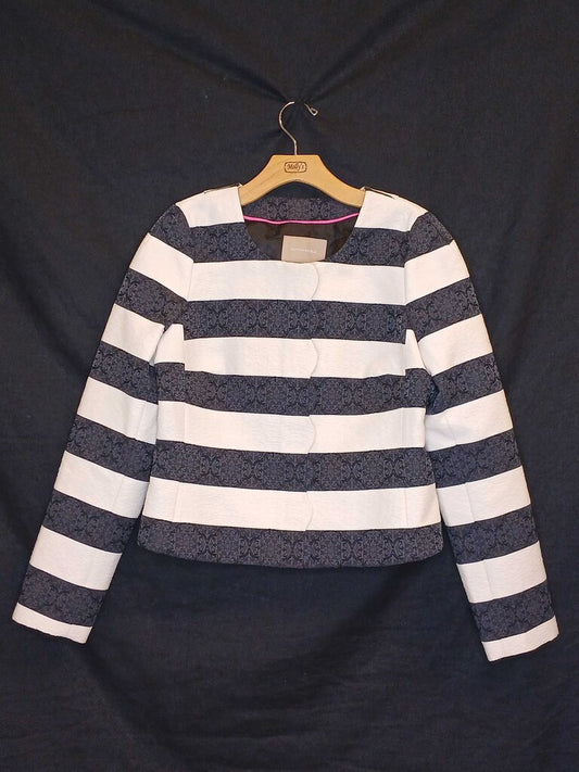 Banana Republic Stripped Zip Up Jacket