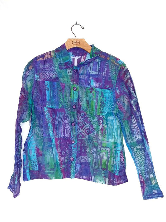 Sheer Button Up Jacket