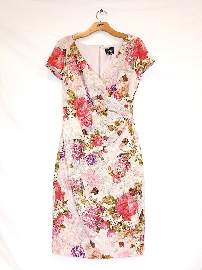 Adrianna Papell Floral Short Sleeve Dress