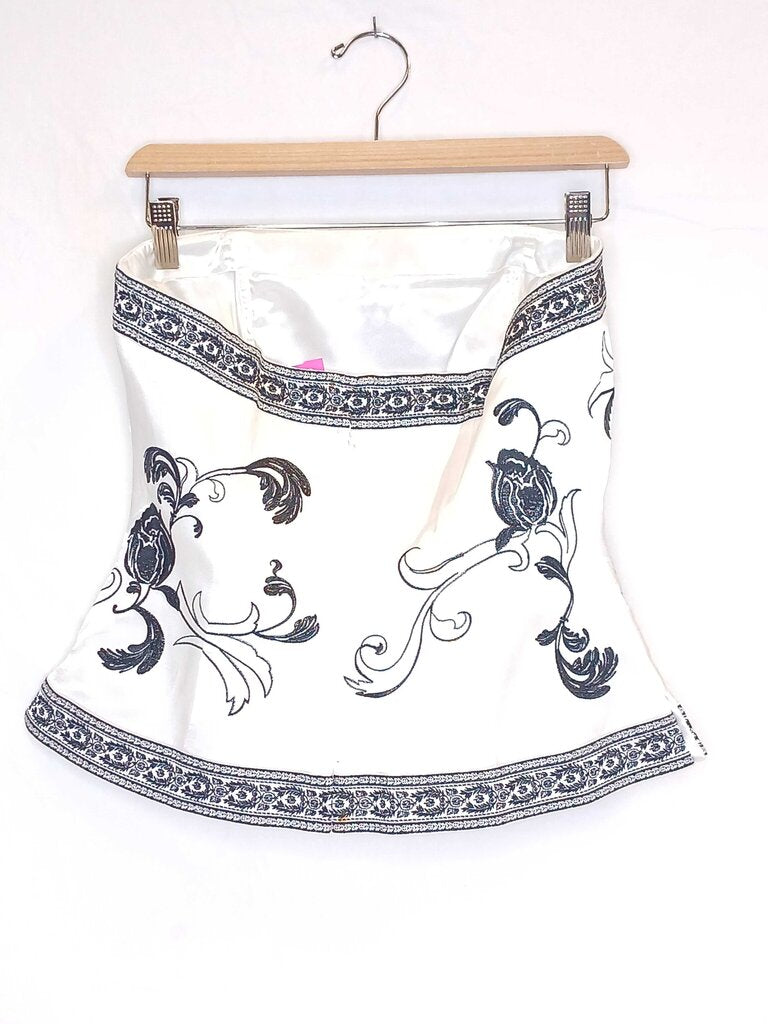 Floral Top + Belt + Skirt