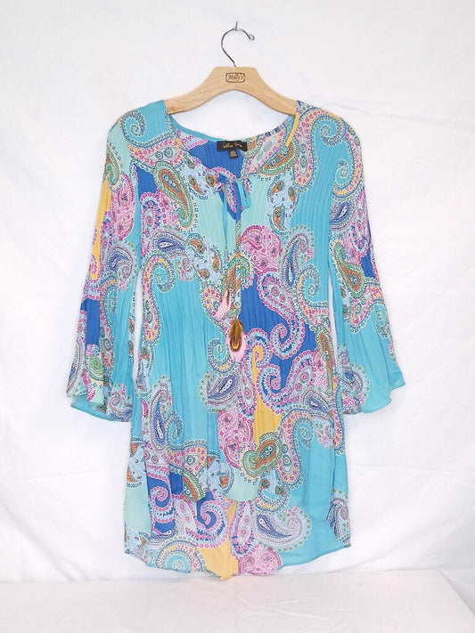 Melissa Paige Paisley Top W Feathers