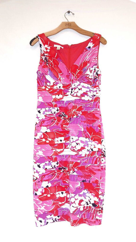 London Times Sleeveless Colorful Dress