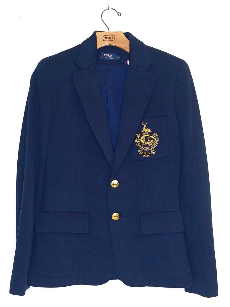 Ralph Lauren Single Breasted Crest Blazer