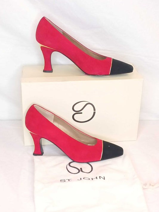 St. John Jackie Heels W Box + Bag