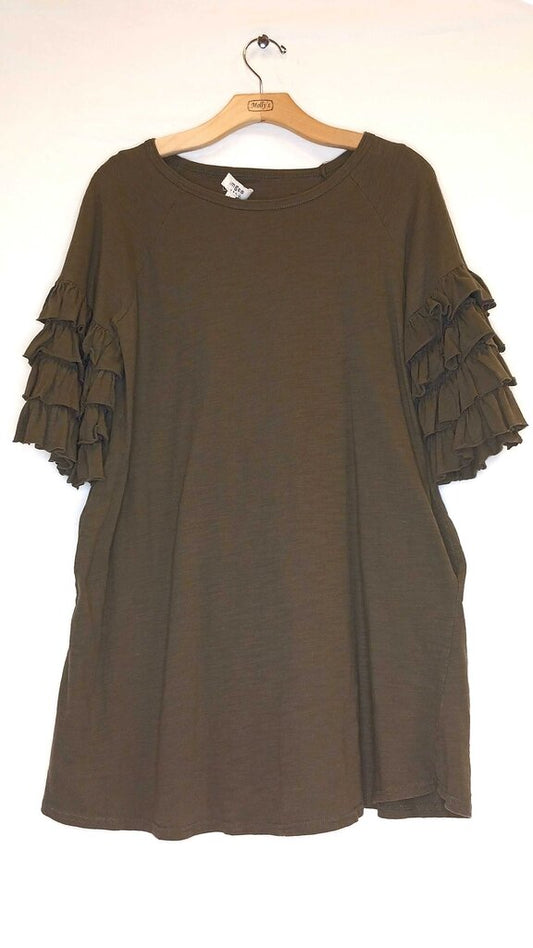 Umgee Ruffle Sleeve Top