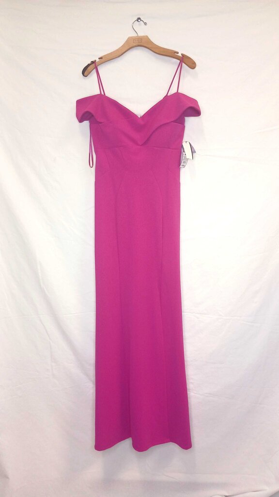 R & M Richards Cold Shoulder Slit Dress