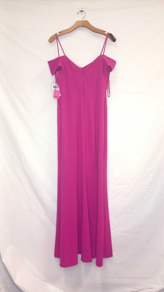 R & M Richards Cold Shoulder Slit Dress