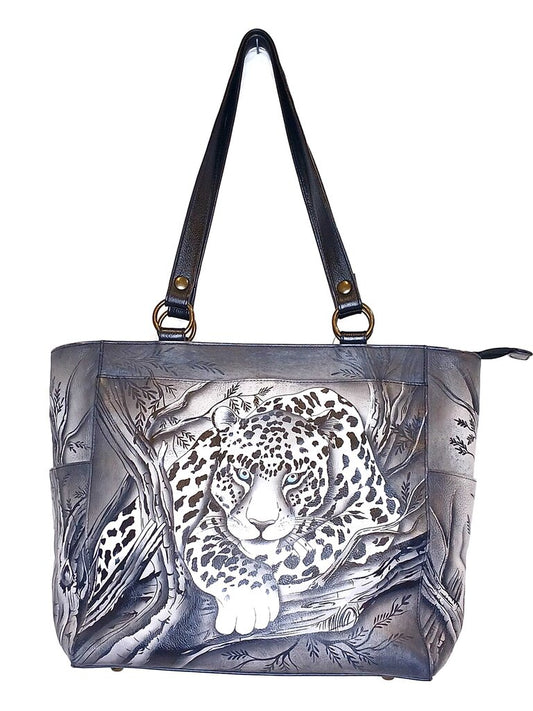Anushka Hand Painted Leopard Purse