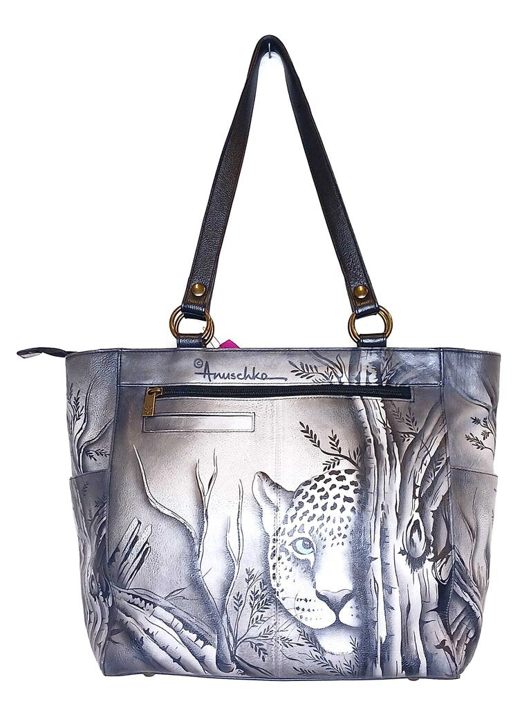Anushka Hand Painted Leopard Purse