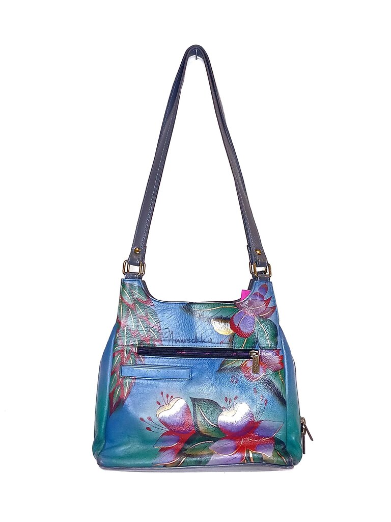 Anushka Leather Hand Painted Owl Purse + Wallet