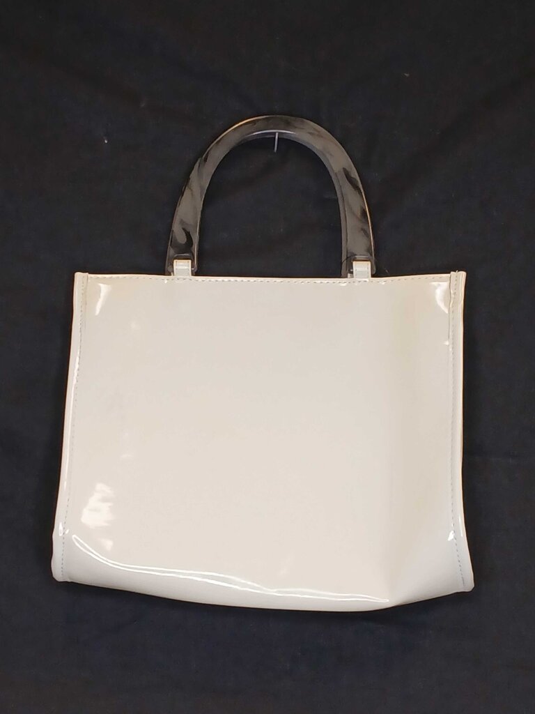 Neiman Marcus Acrylic Handle Pleather Purse