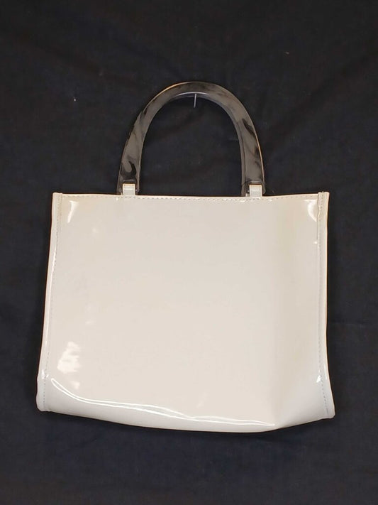 Neiman Marcus Acrylic Handle Pleather Purse