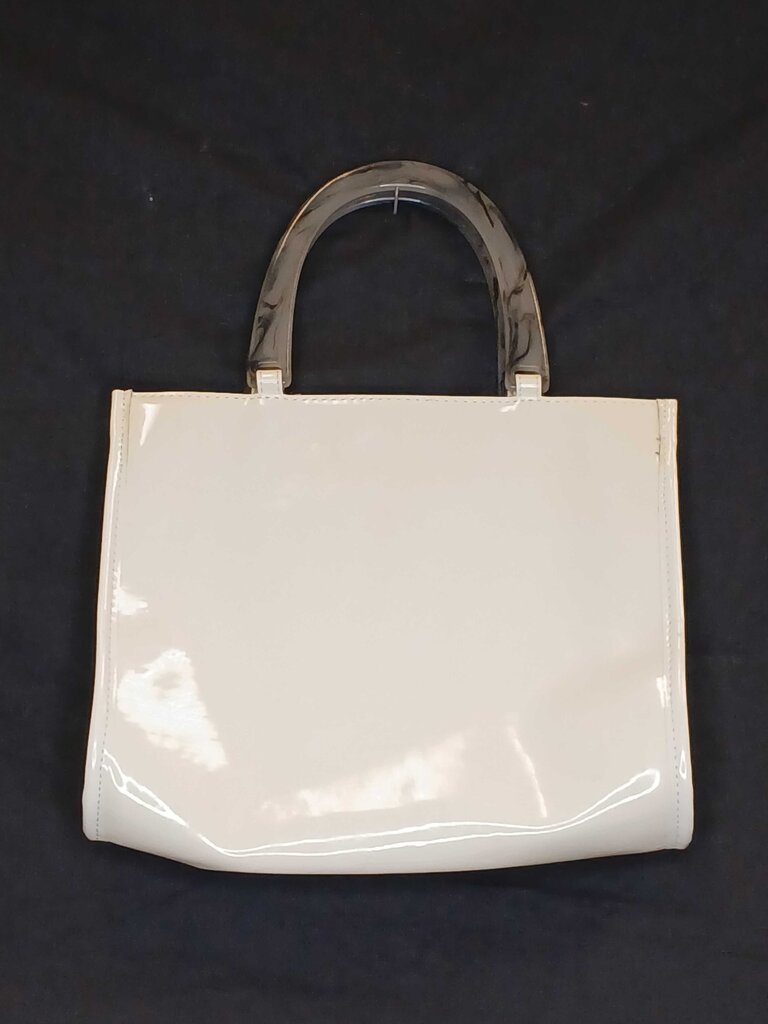 Neiman Marcus Acrylic Handle Pleather Purse