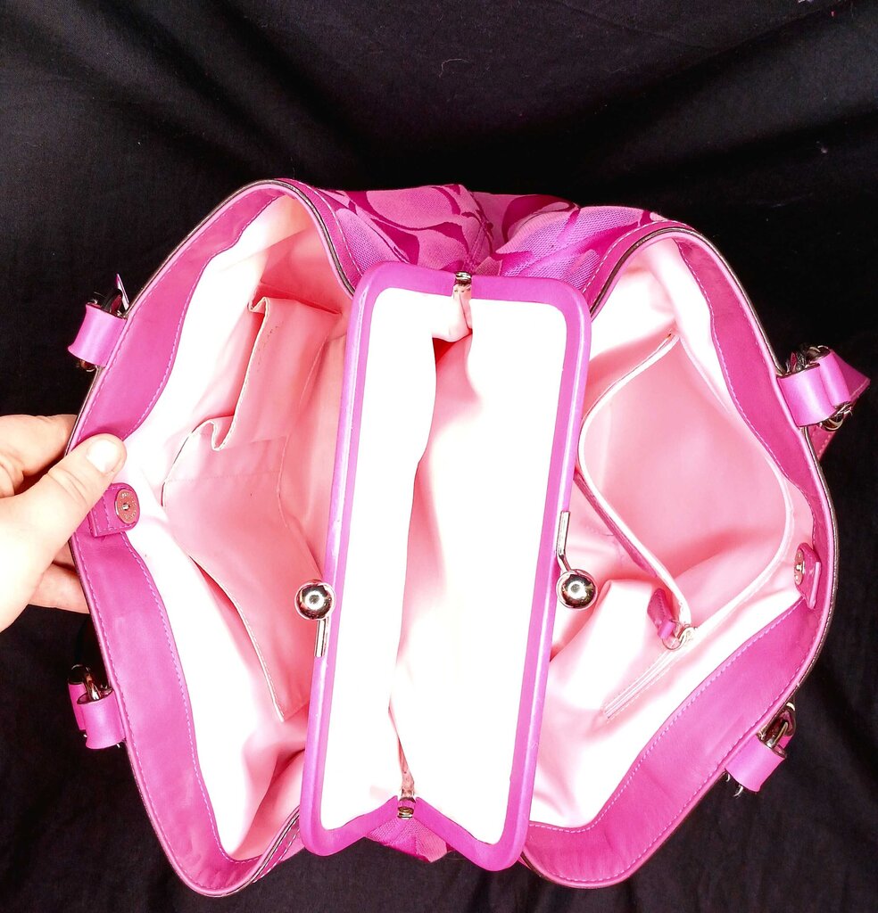 Coach Monogram Canvas Shoulder Bag