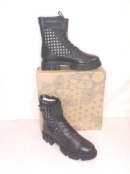 Free People Asher Ankle Boot Woven Detail