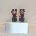 Francheska, Red Leather Heels With Jewels