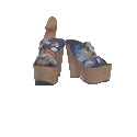 Francheska, Platform Wedge Heels With Embellishments