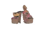 Francheska, Platform Wedge Heels With Embellishments
