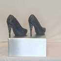 Francheska, Embossed Leather Close Toed Heels