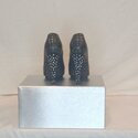 Francheska, Embossed Leather Close Toed Heels