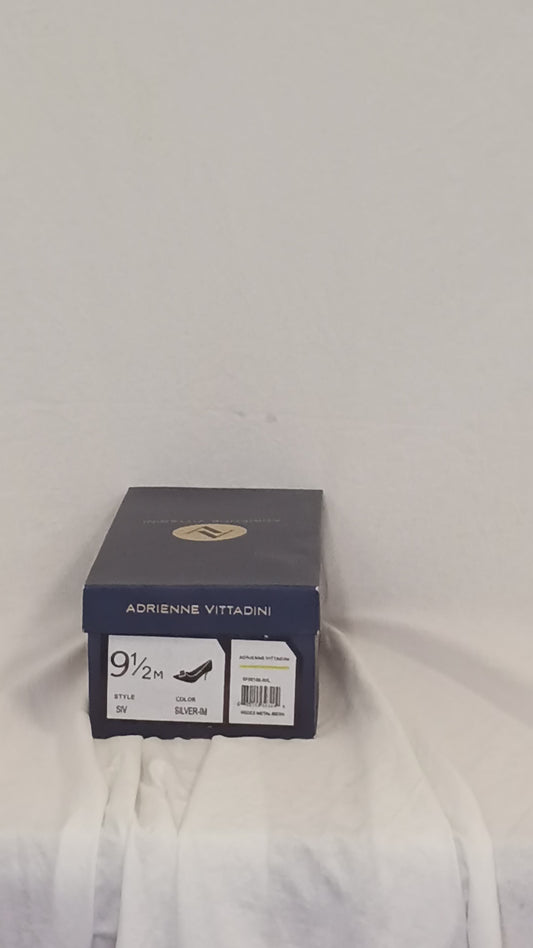 Adrienne Vittadini Irides Metal Mesh Heels New In Box