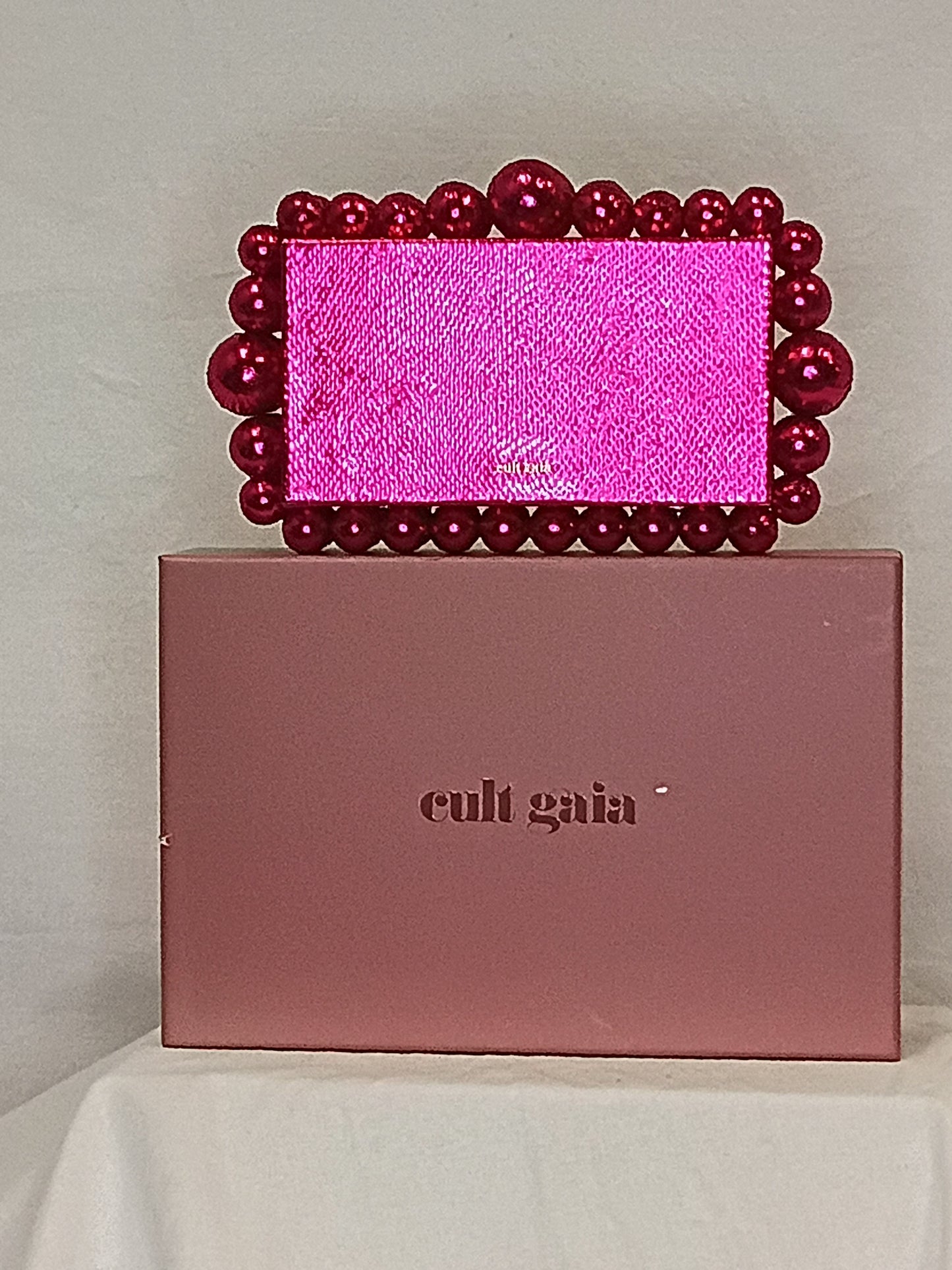 New In Box Cult Gaia EOS Mini Viper Clutch Rare Qajar Rose