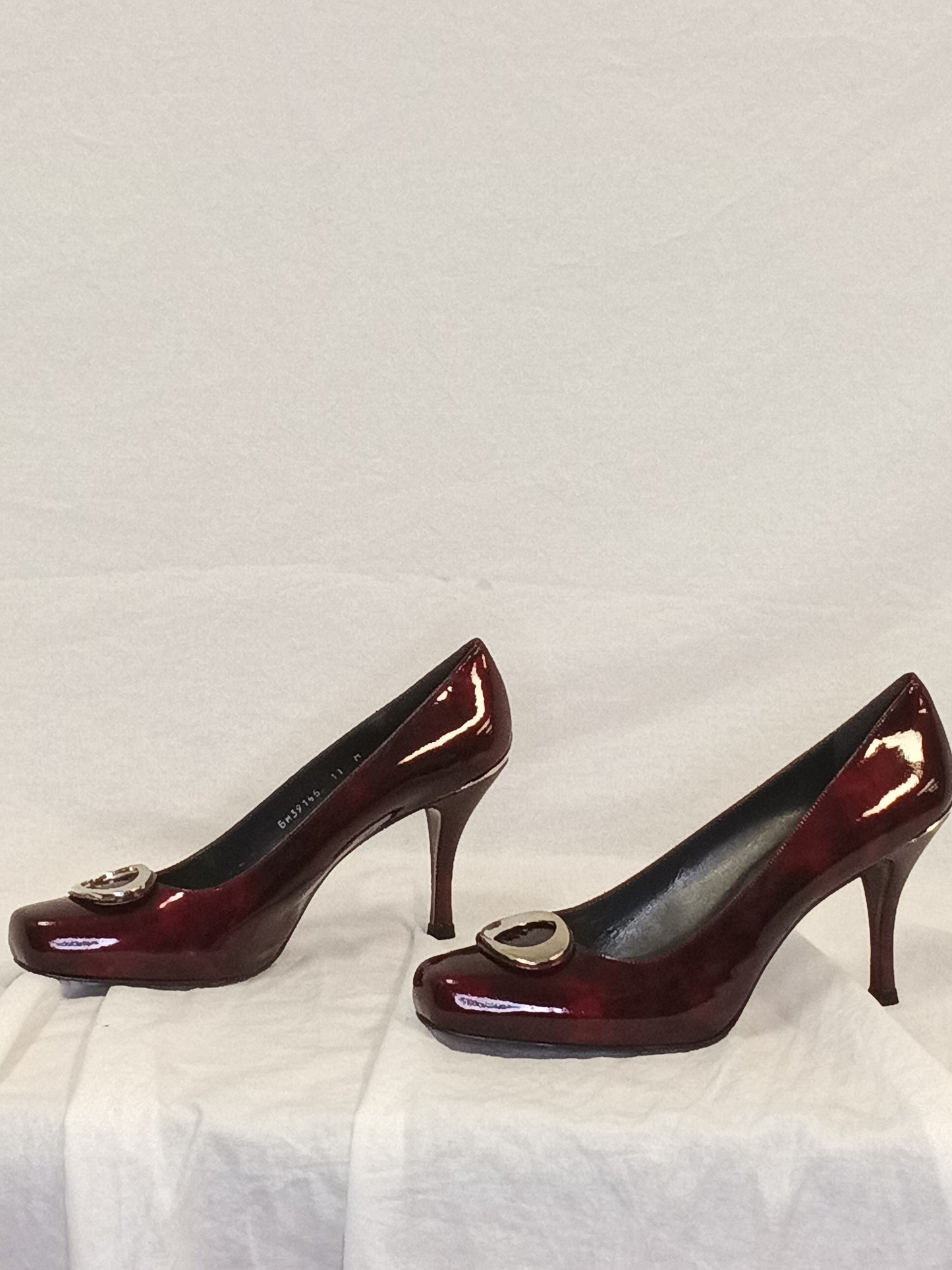 Stuart Weitzman Endorbit Cherry Cosmos Patent Heels