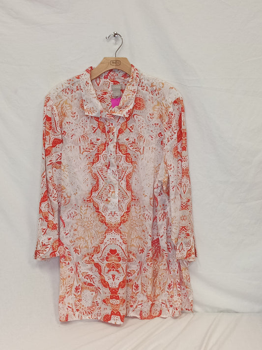 Chico's 100% Linen Blouse