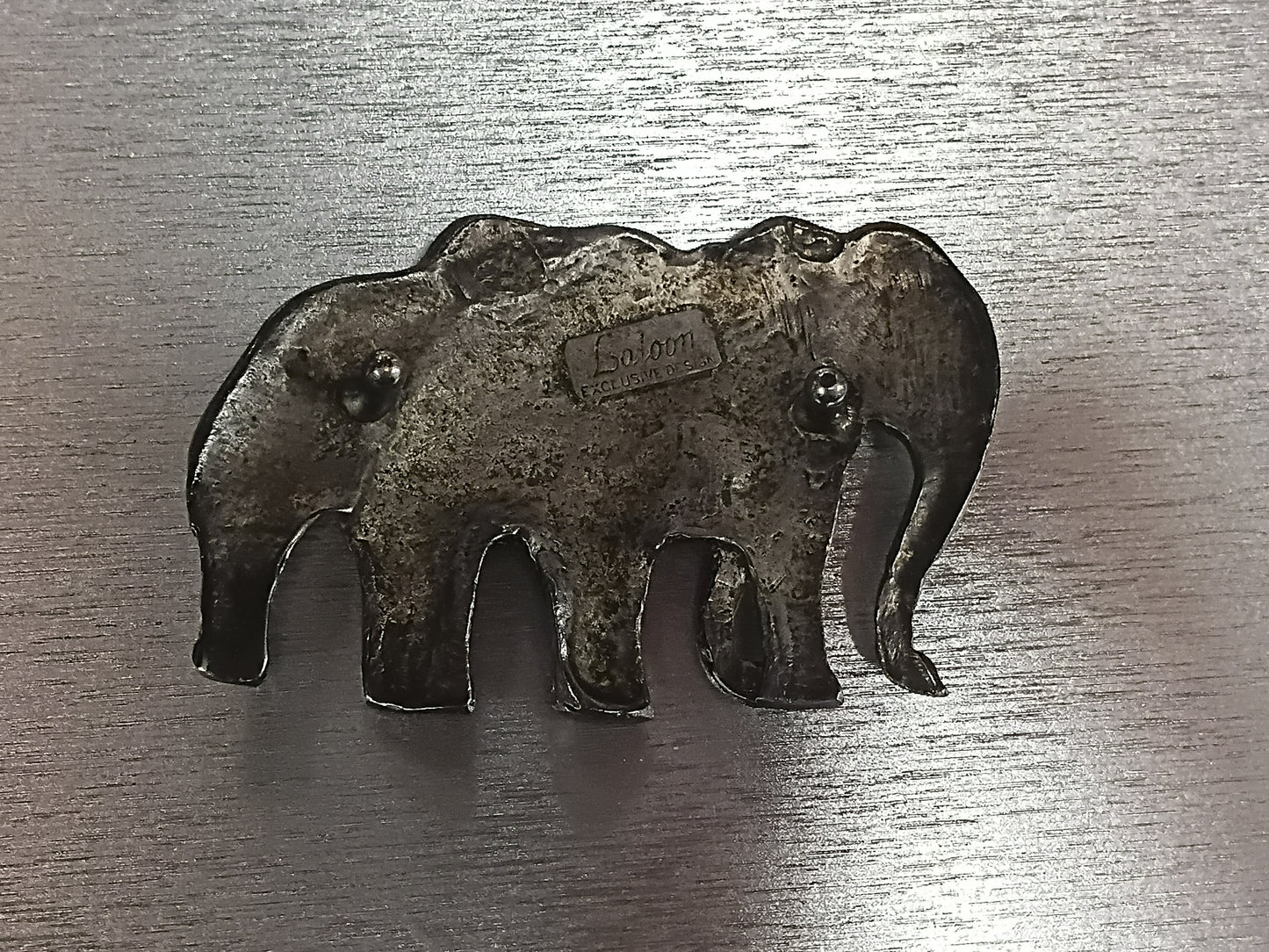K Baumann, Laloon Elephant Belt Buckle