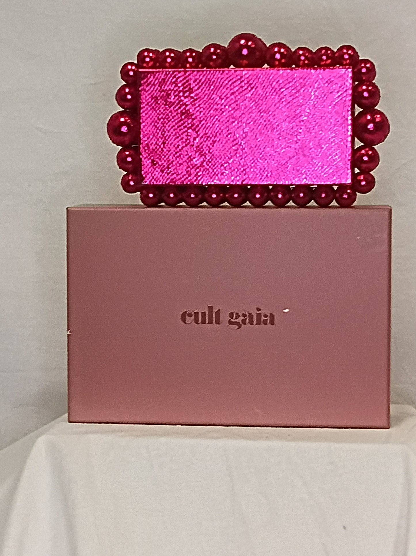 New In Box Cult Gaia EOS Mini Viper Clutch Rare Qajar Rose