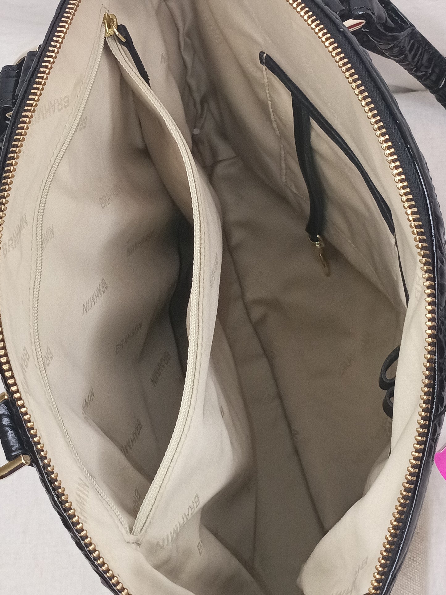Brahmin Canvas Satchel with Crossbody Strap