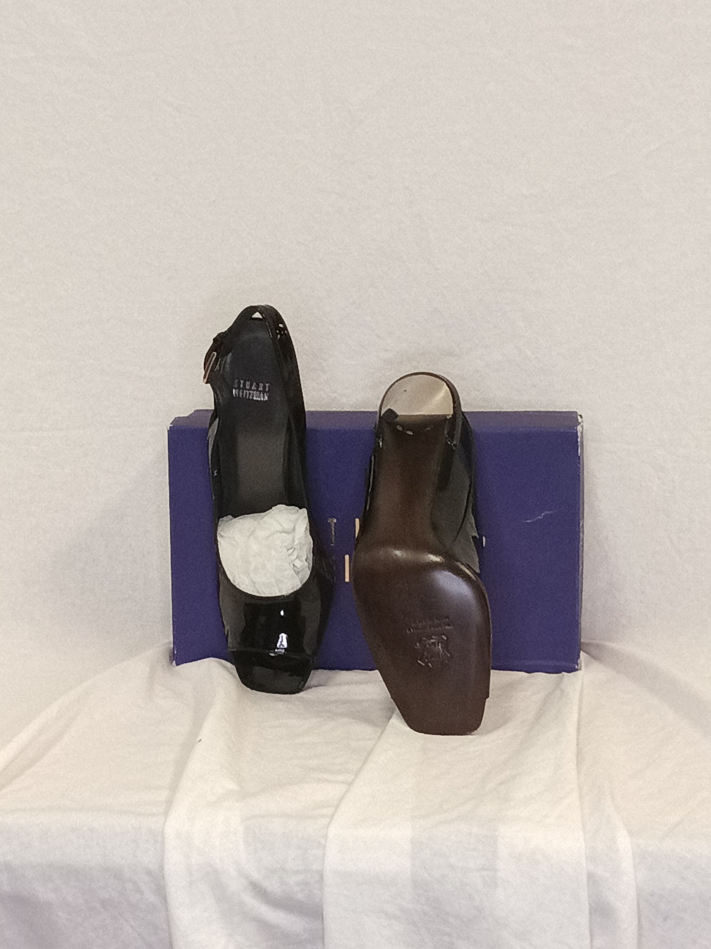 New In Box Stuart Weitzman Sharp Open Toe Heels