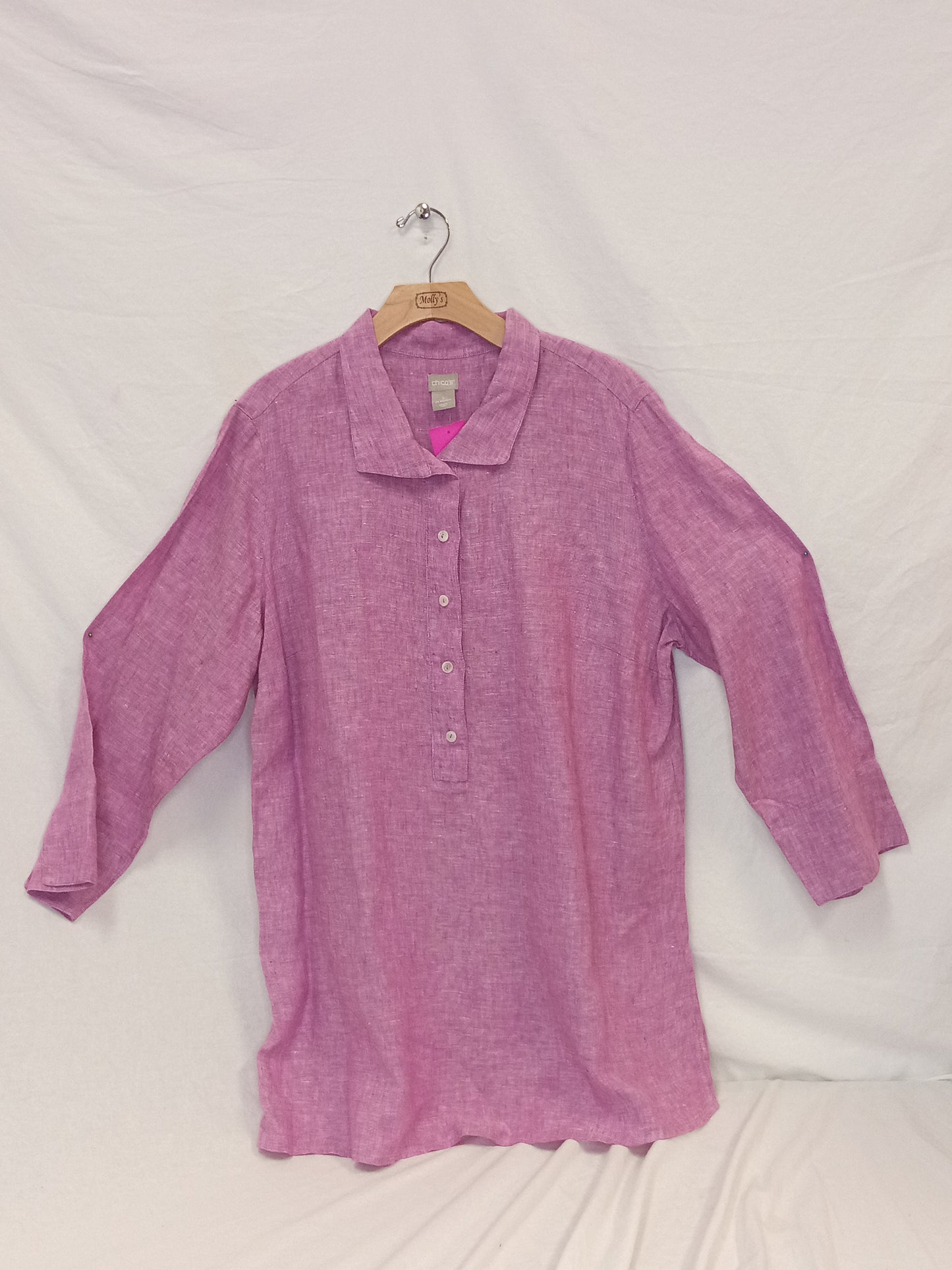 Chico's 100% Linen Blouse