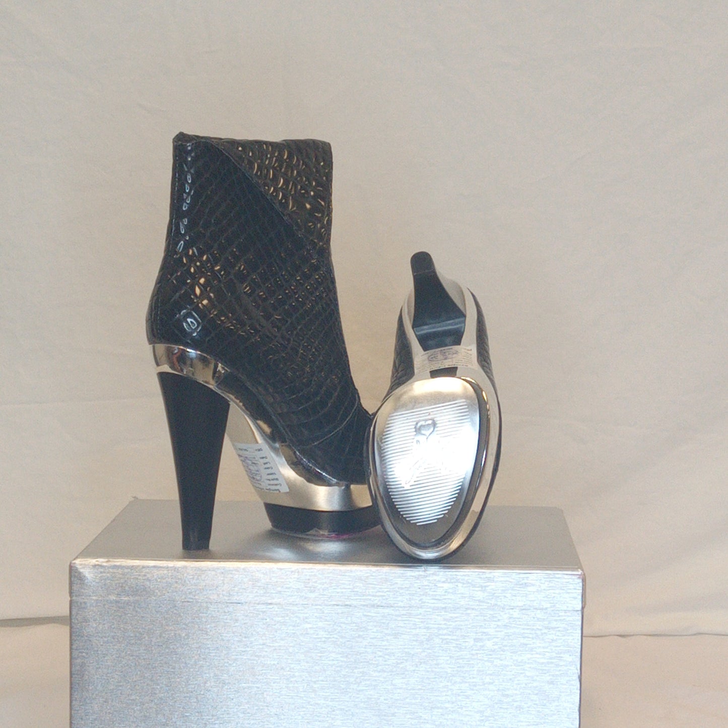 Scale Embossed Booties