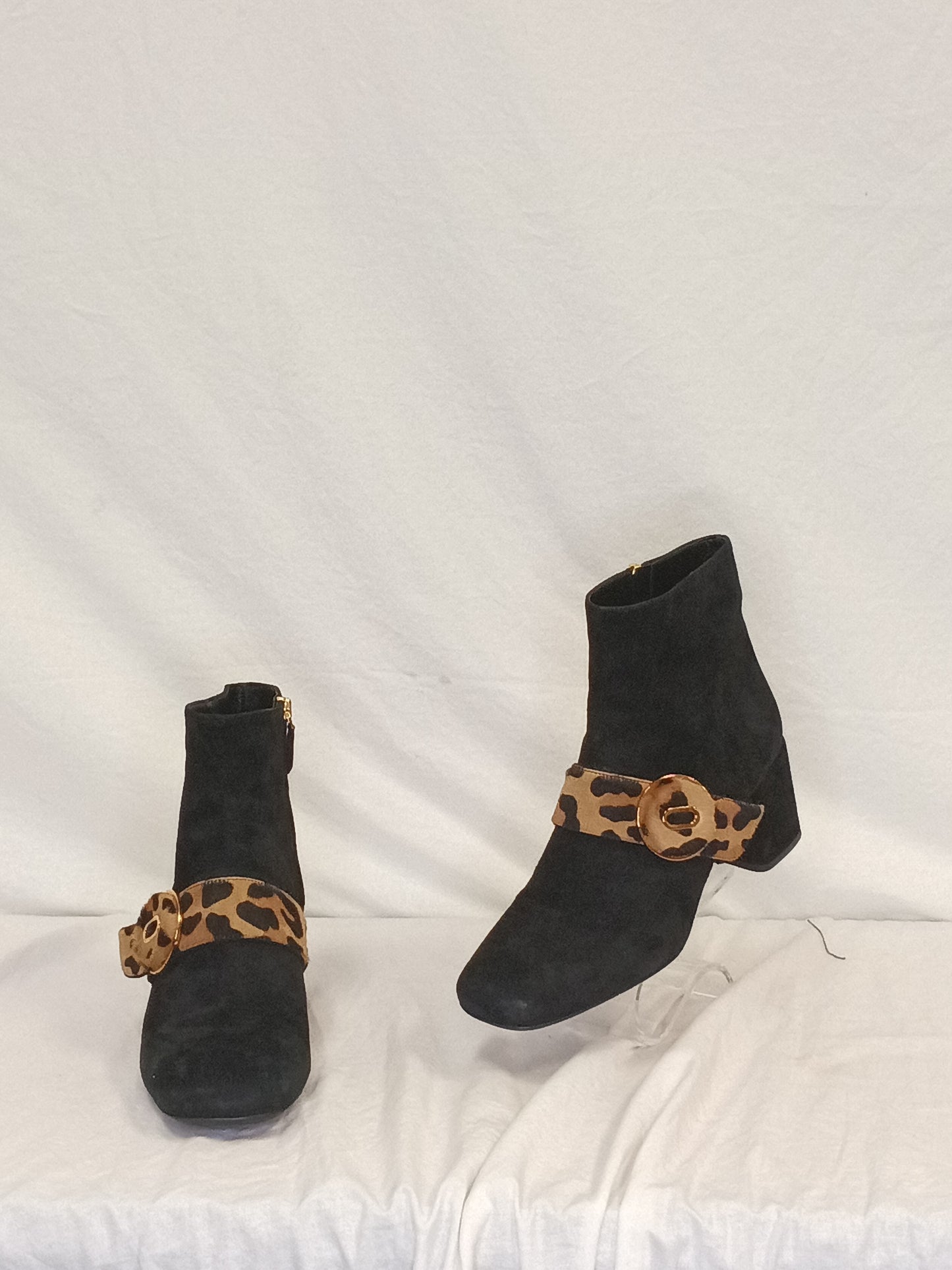 Prada Fur Accent Booties