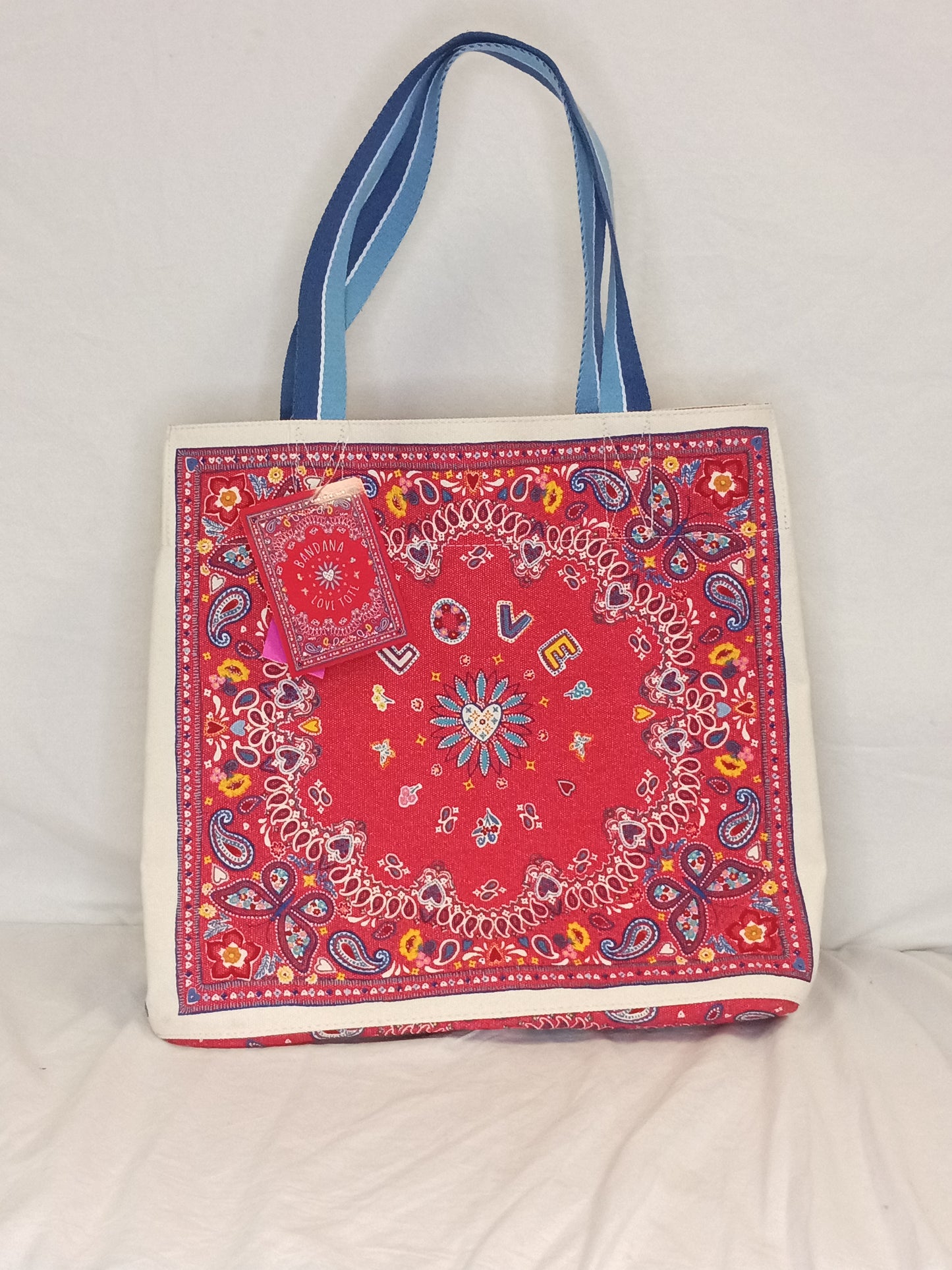 New With Tags Brighton Bandana Love Tote