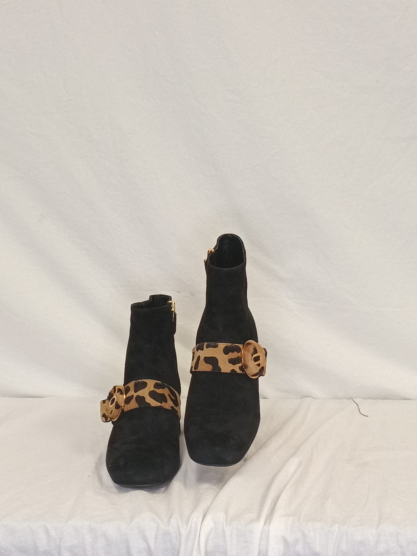 Prada Fur Accent Booties