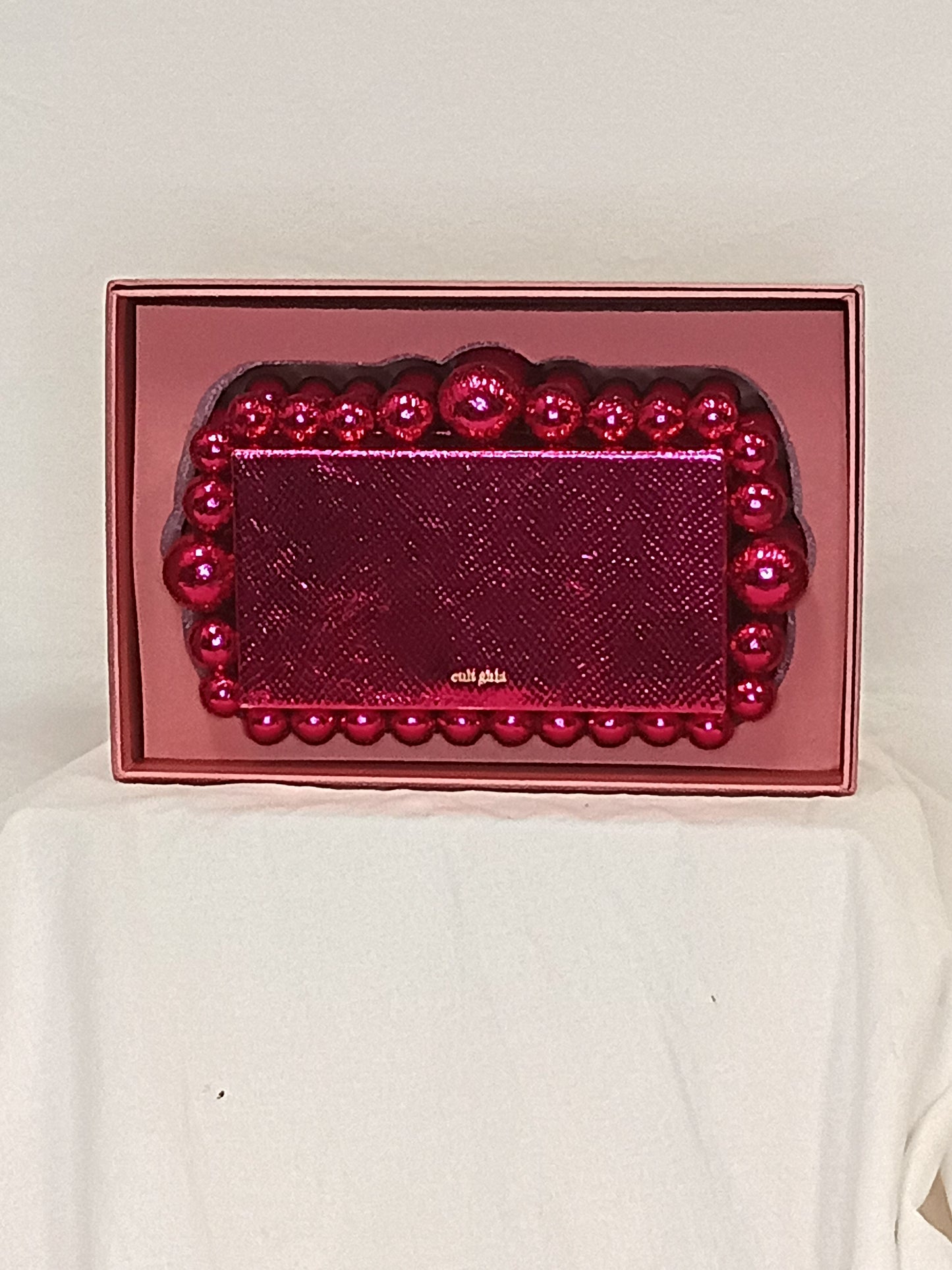 New In Box Cult Gaia EOS Mini Viper Clutch Rare Qajar Rose