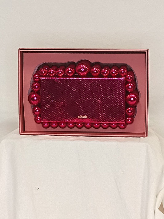 New In Box Cult Gaia EOS Mini Viper Clutch Rare Qajar Rose