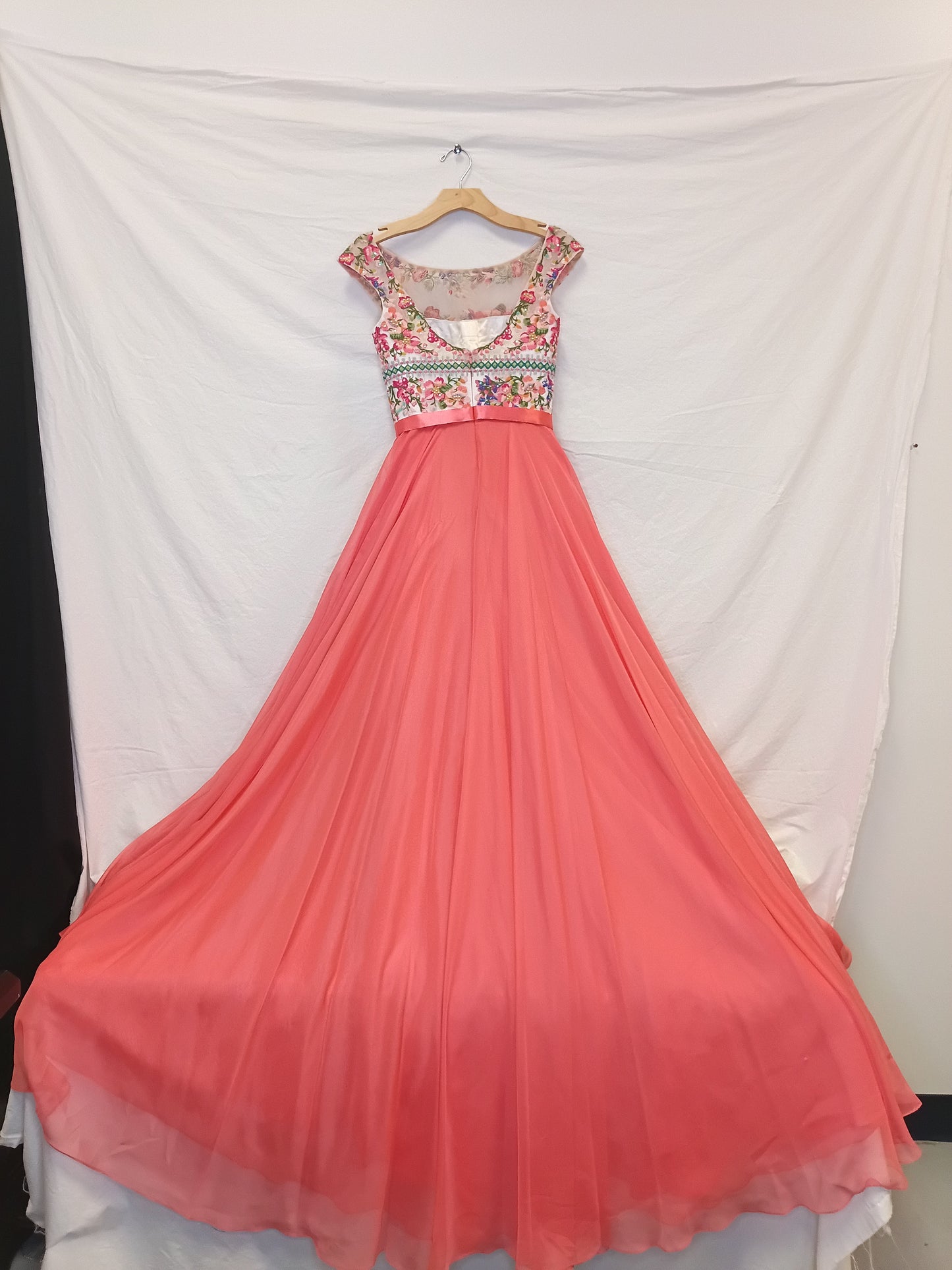Sherri Hill Floral Embroidered Dress