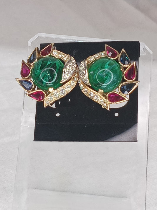 Vintage  Trifari Clip Earrings